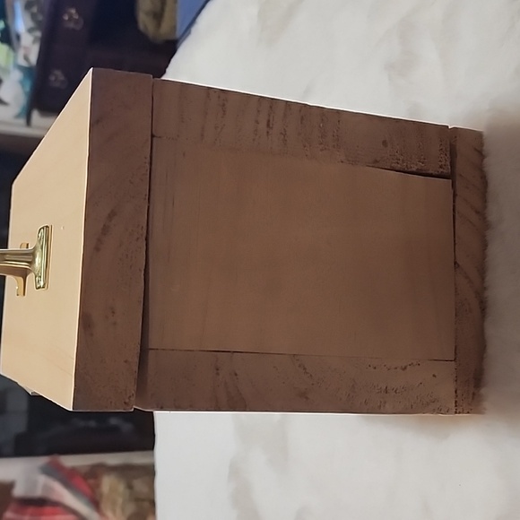 HANDMADE WOODEN BOX WITH  LID AND  LOCK - Picture 3 of 10